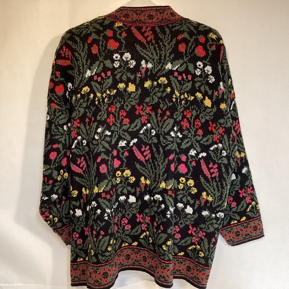 Mathias Vintage Floral Tunic Style Sweater Women’s 2X made in USA - Picture 4 of 13